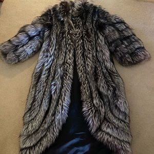 Absolutely beautiful fox fur full length coat